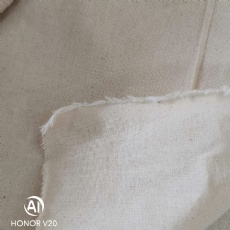 Natural Cotton Poplin Grey Fabric 4.8OZ