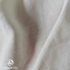 Rayon Linen Plain Fabric  Off White